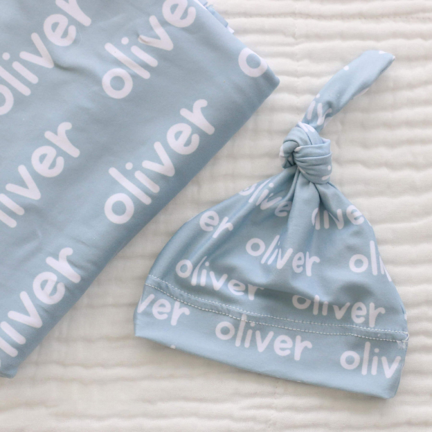 Personalized Baby Swaddle Blanket Set for Comfort & Unique | BBBlanket04