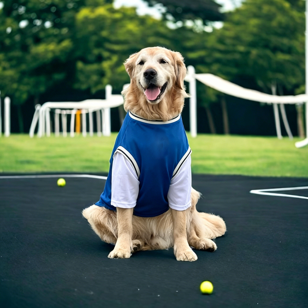 Personalized Big Dog Cozy Nickname Fake Two-Piece Jersey Dog Shirt | MNCloth229