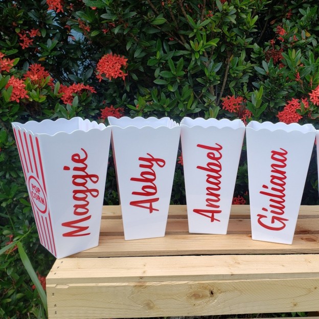 Personalized Movie Time Popcorn Buckets | YouBottle84