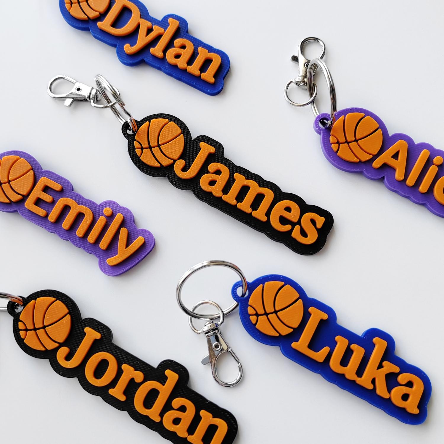 Personalized 3D Printed Name Keychains Tag | CWGift55