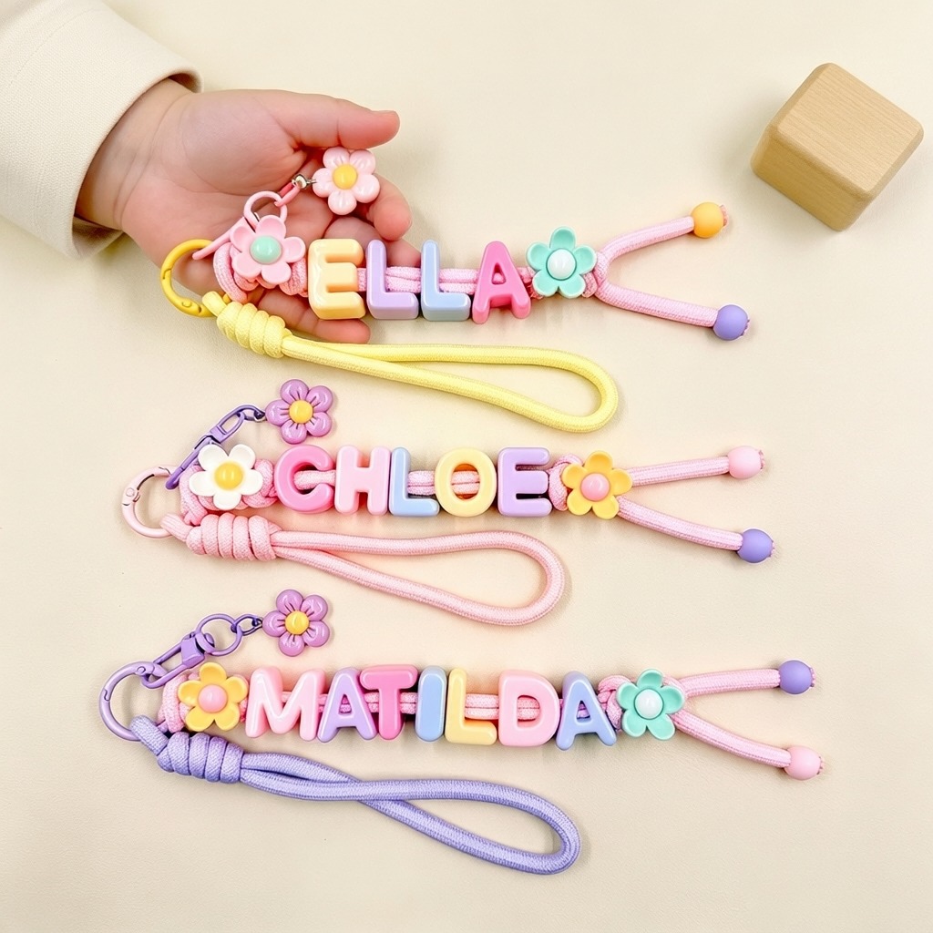 Personalized Colorful Name Letter Beaded Bag Tag | CWGift99