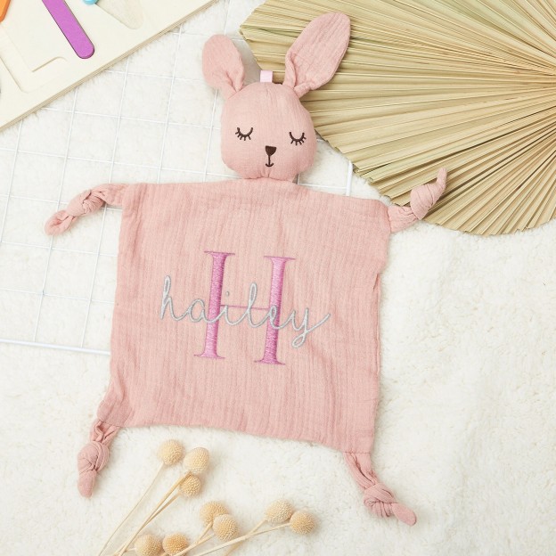 Personalized Baby Embroidery Comforter Sleep Toy | CWToy85