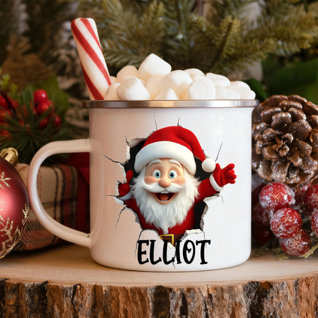 Personalised 12oz Christmas Santa Claus Mugs | MCGift209