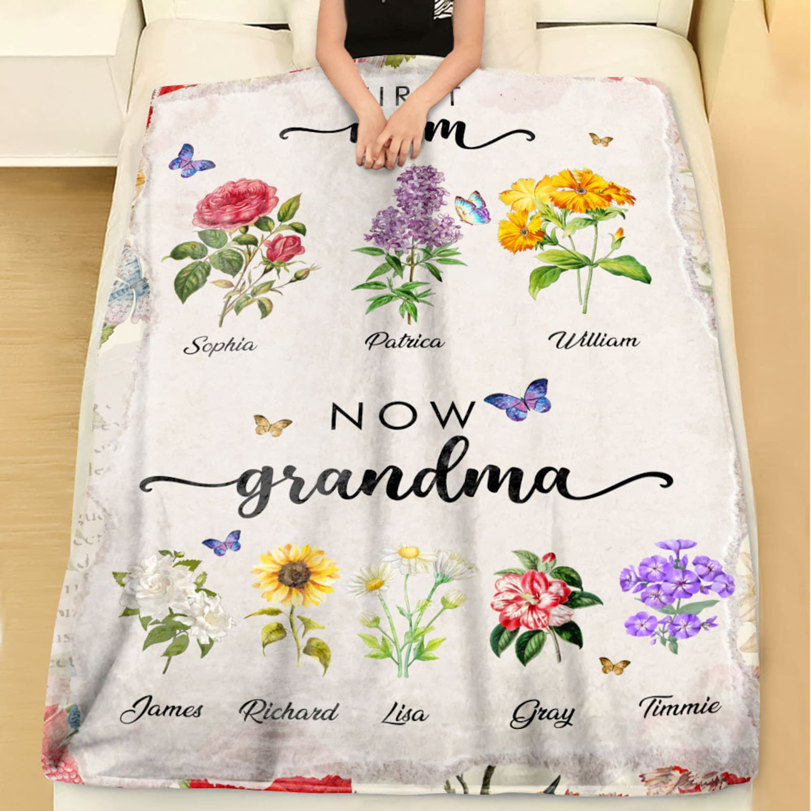 Personalized Love Mom Blanket for Comfort & Unique | CWMom11