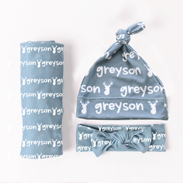 Personalized Baby Swaddle Blanket Set for Comfort & Unique | BBBlanket04