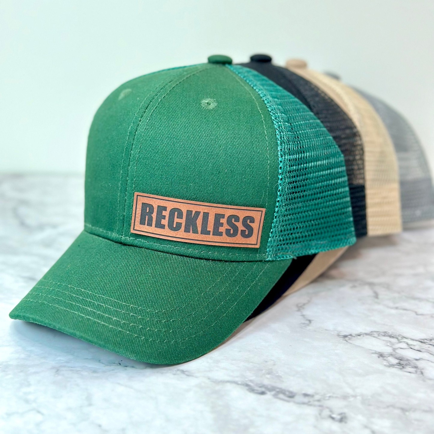 Personalized Color Leather Patch Hat for Comfort & Unique | CWBeach53