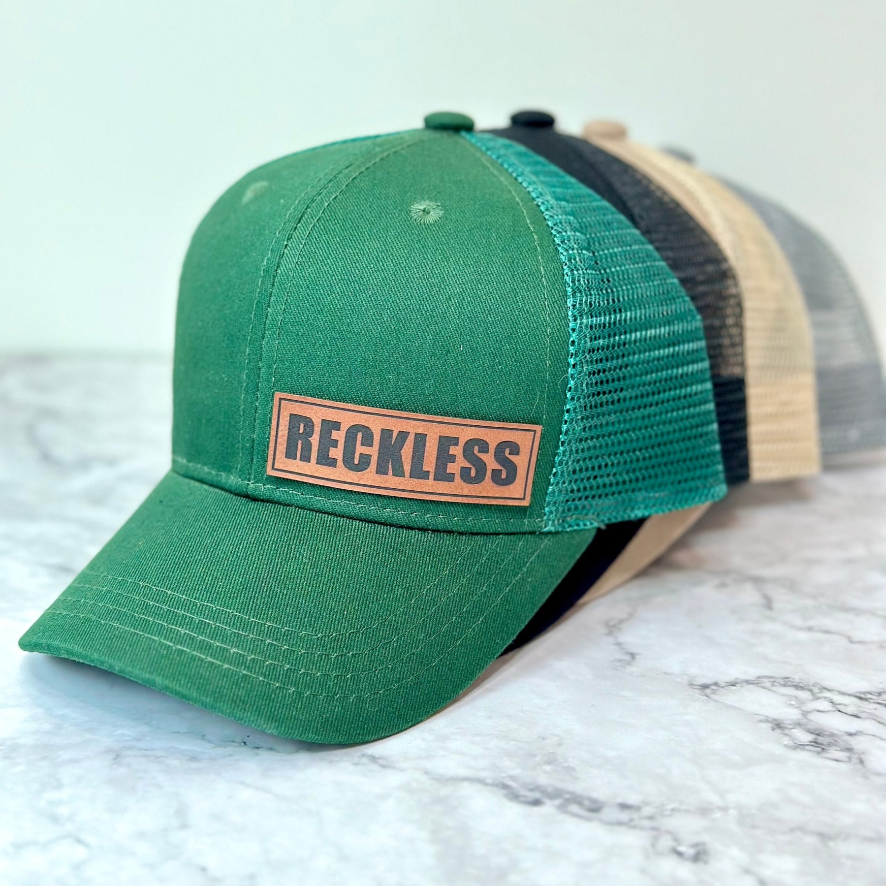 Personalized Color Leather Patch Hat for Comfort & Unique | CWBeach53