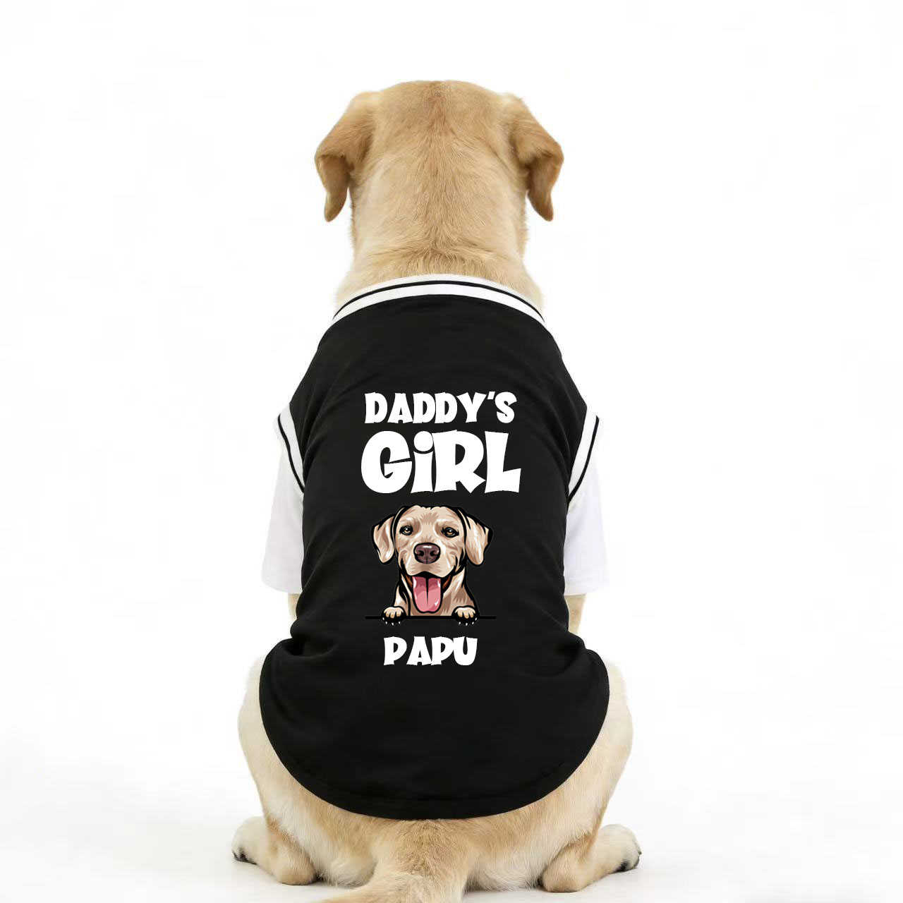 Personalized Big Dog Fun Portrait Fake Two-Piece Jersey Shirt | MNCloth230