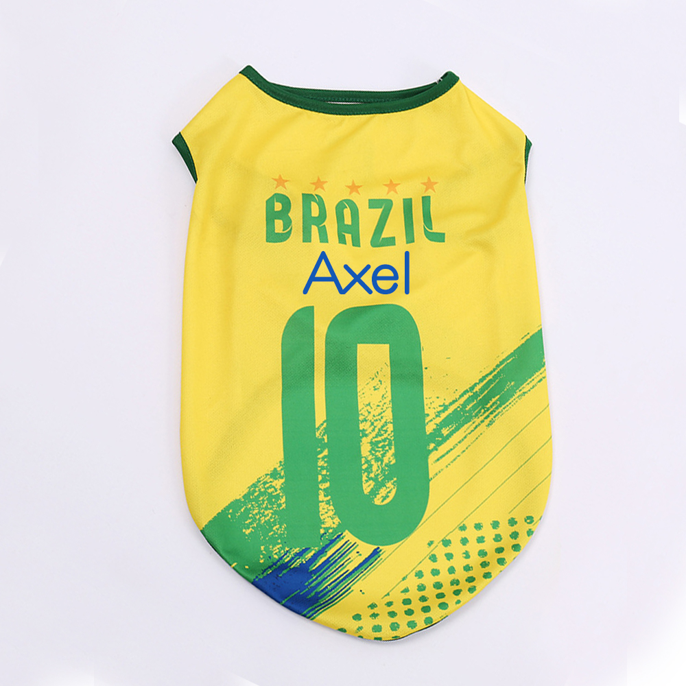 Personalized Dog & Cat Soccer Fan Sporty Vest | MNCloth217