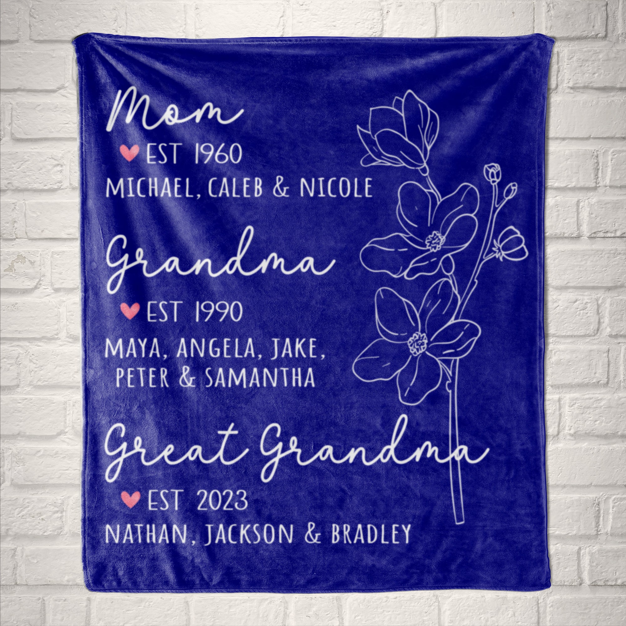 Personalized Love Mom Blanket for Comfort & Unique | CWMom13