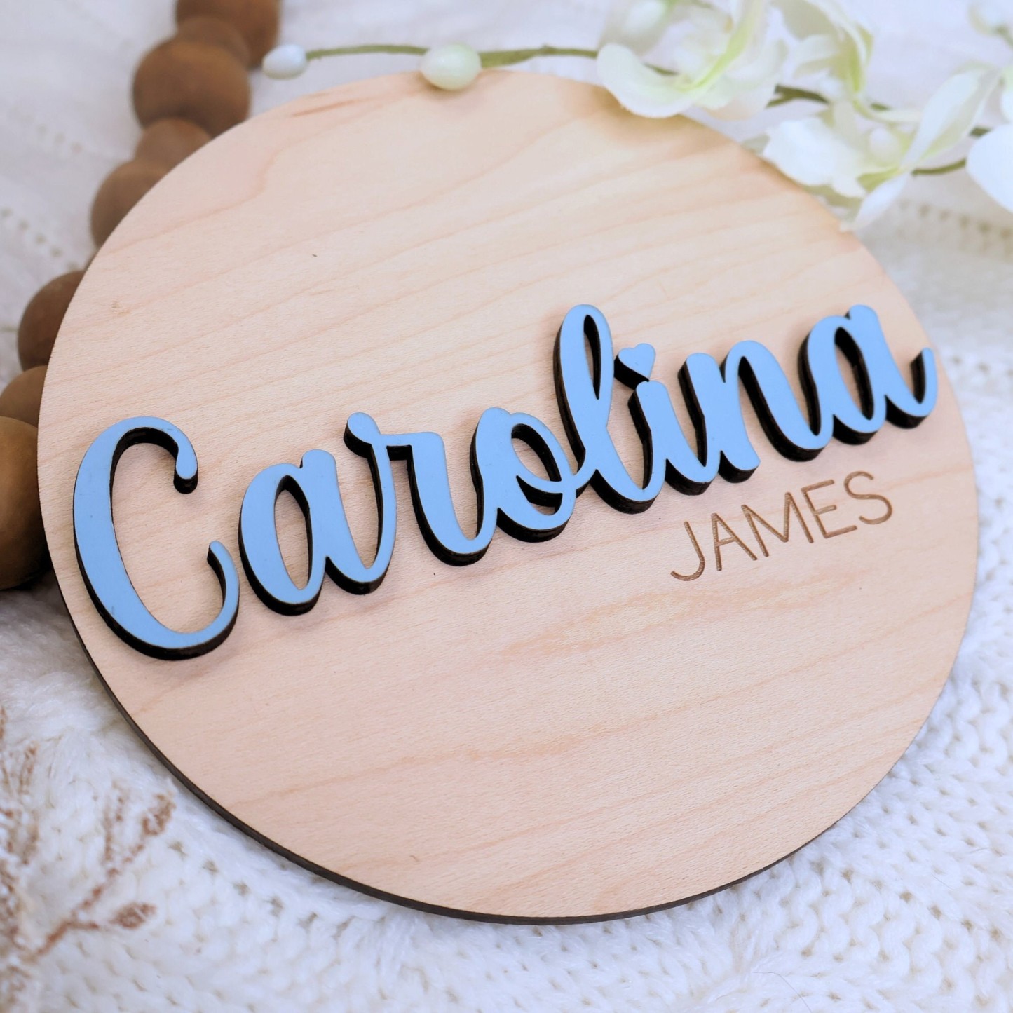 Personalized Wooden Newborn Baby Name Sign | CWBaby95