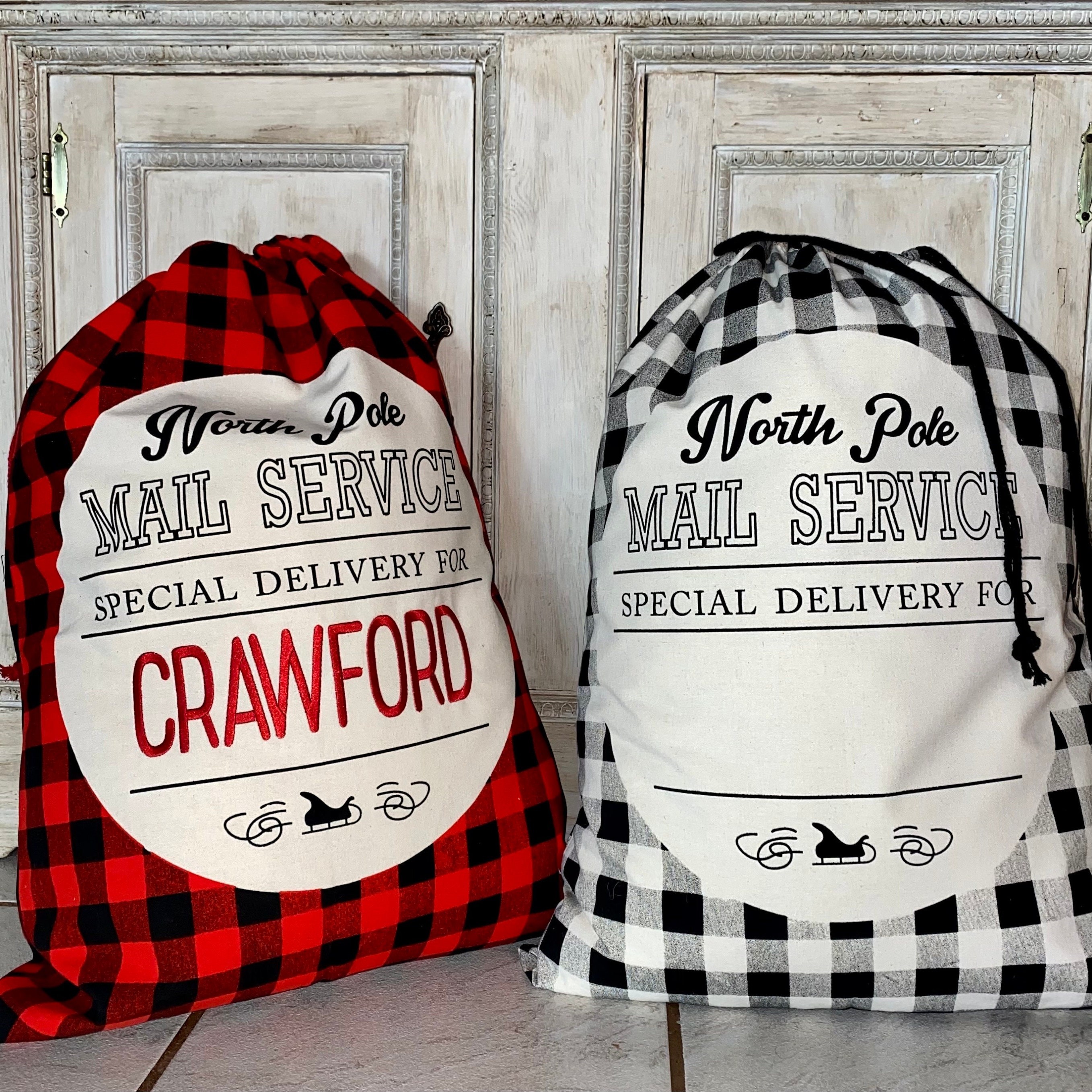 Personalized Embroidered 50*70cm Christmas Gift Bags | MCGift16