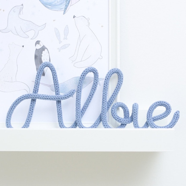 Personalized Knitted Wire Word or Name Sign | CWBaby41