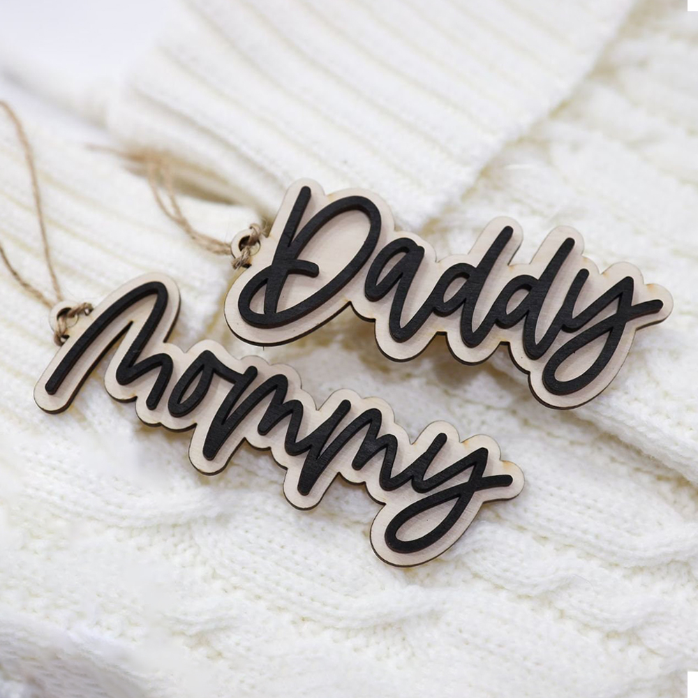 Personalized Wooden Christmas Stocking Tags | MCGift54