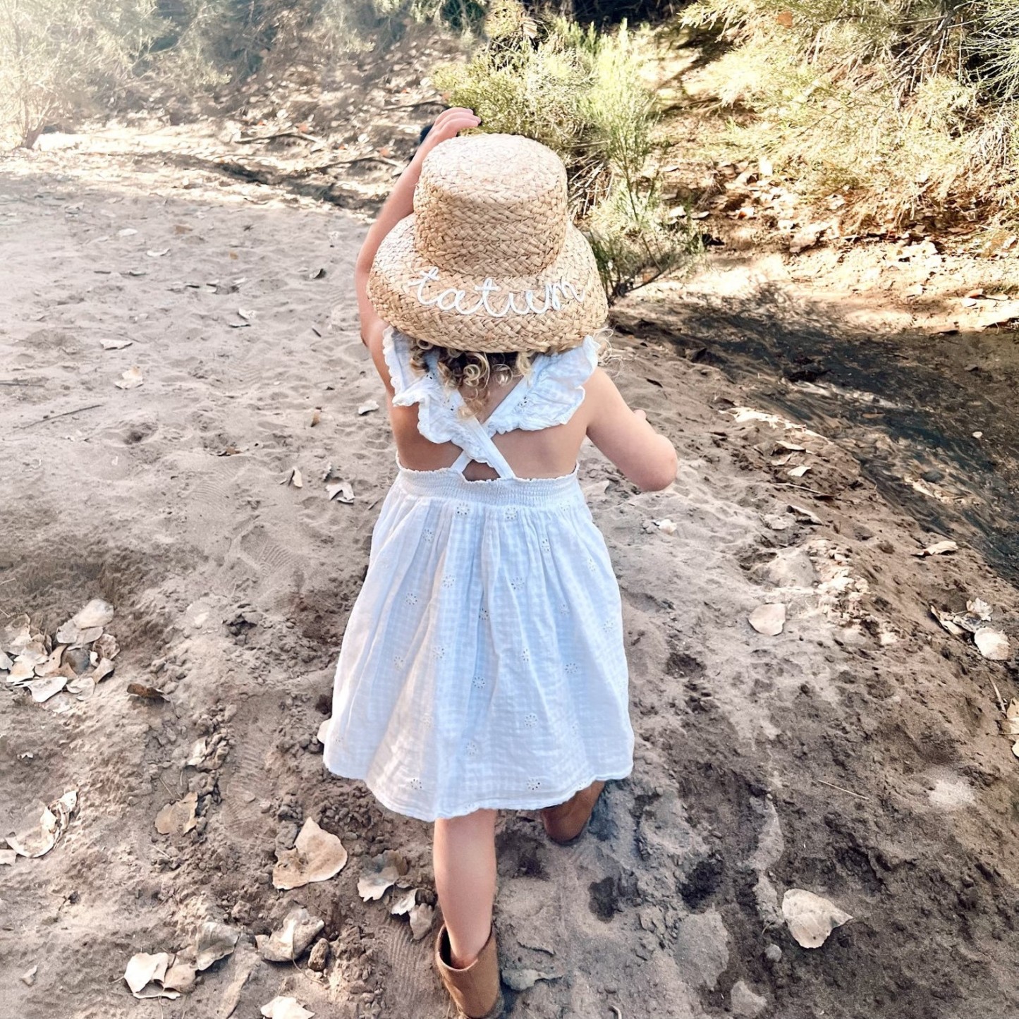 Personalized Hand Embroidery Straw Hat for Comfort & Unique | CWBeach64