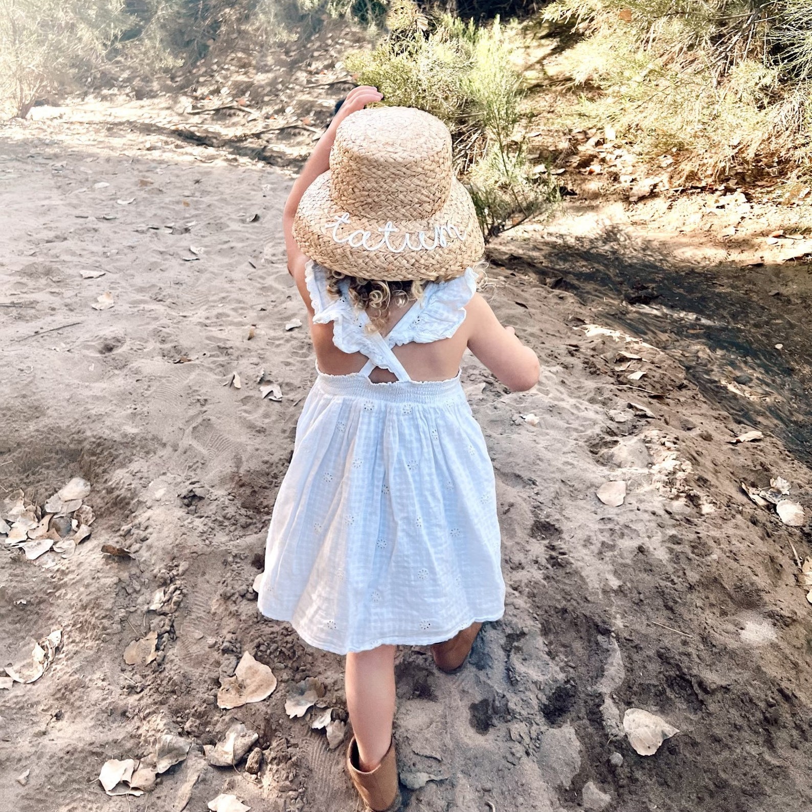 Personalized Hand Embroidery Straw Hat for Comfort & Unique | CWBeach64