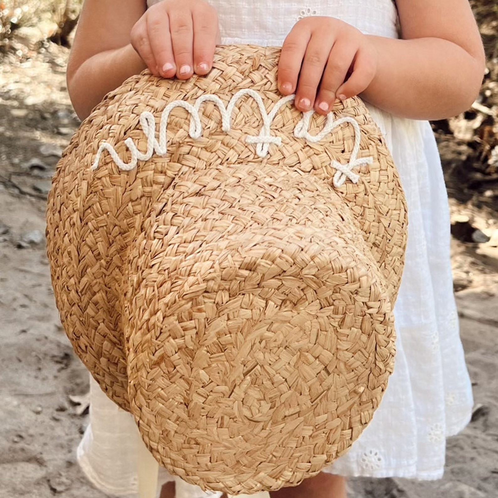 Personalized Hand Embroidery Straw Hat for Comfort & Unique | CWBeach64