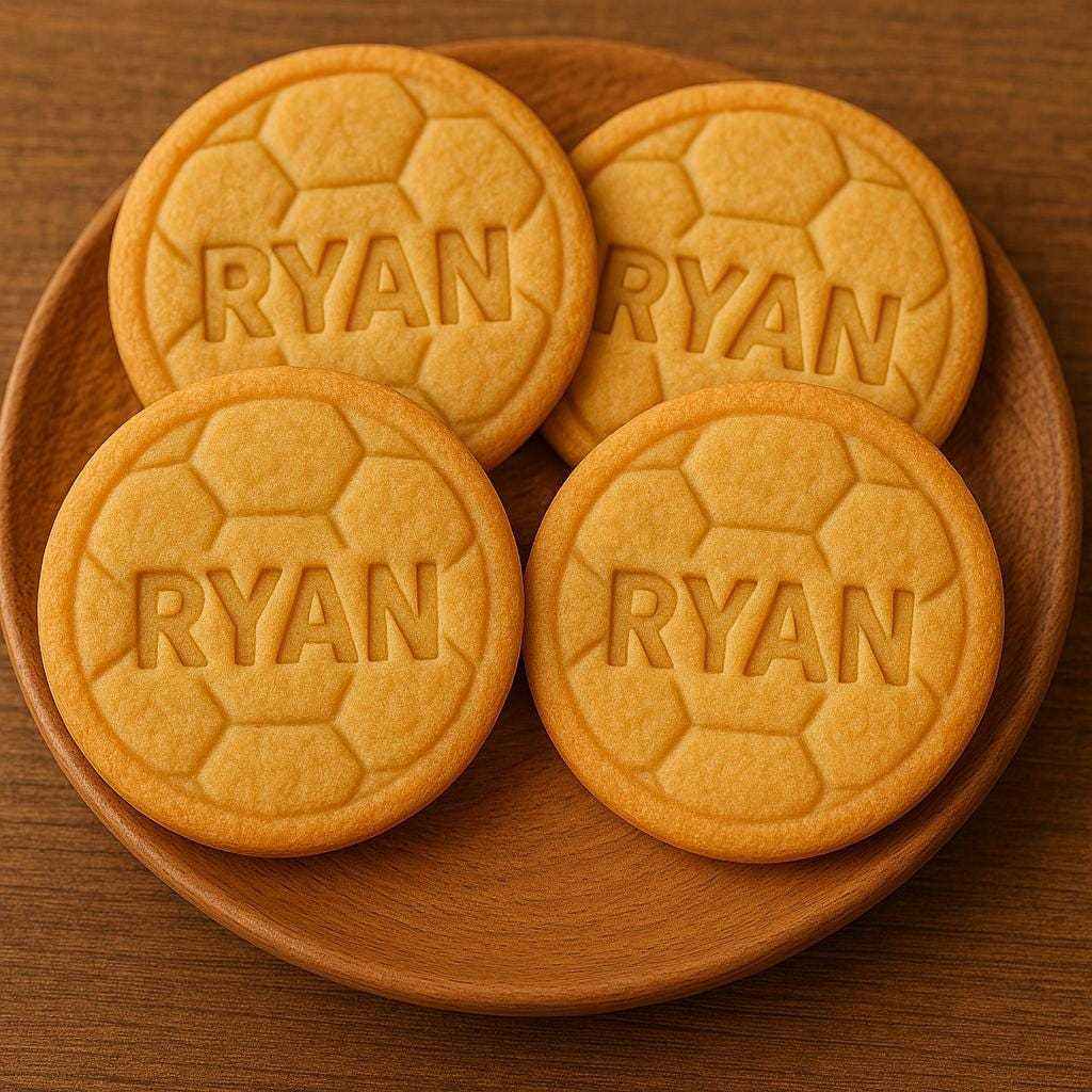 Personalized Cookie Football Cutter With Name | CWGift21
