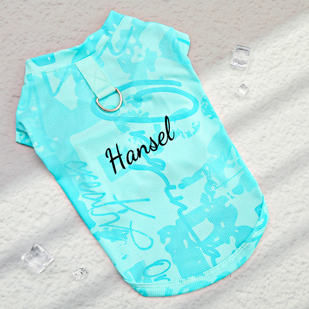 Personalized Breathable Pet Summer Cool Mesh Vest | BKPet192