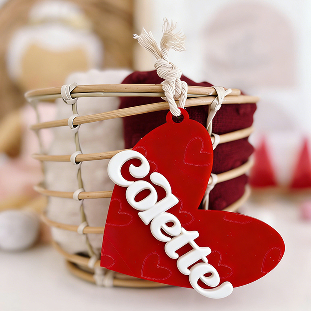 Personalized Lovely Valentine's Day Heart Tags | ValGift12