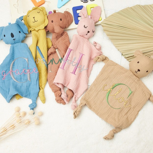 Personalized Baby Embroidery Comforter Sleep Toy | CWToy85