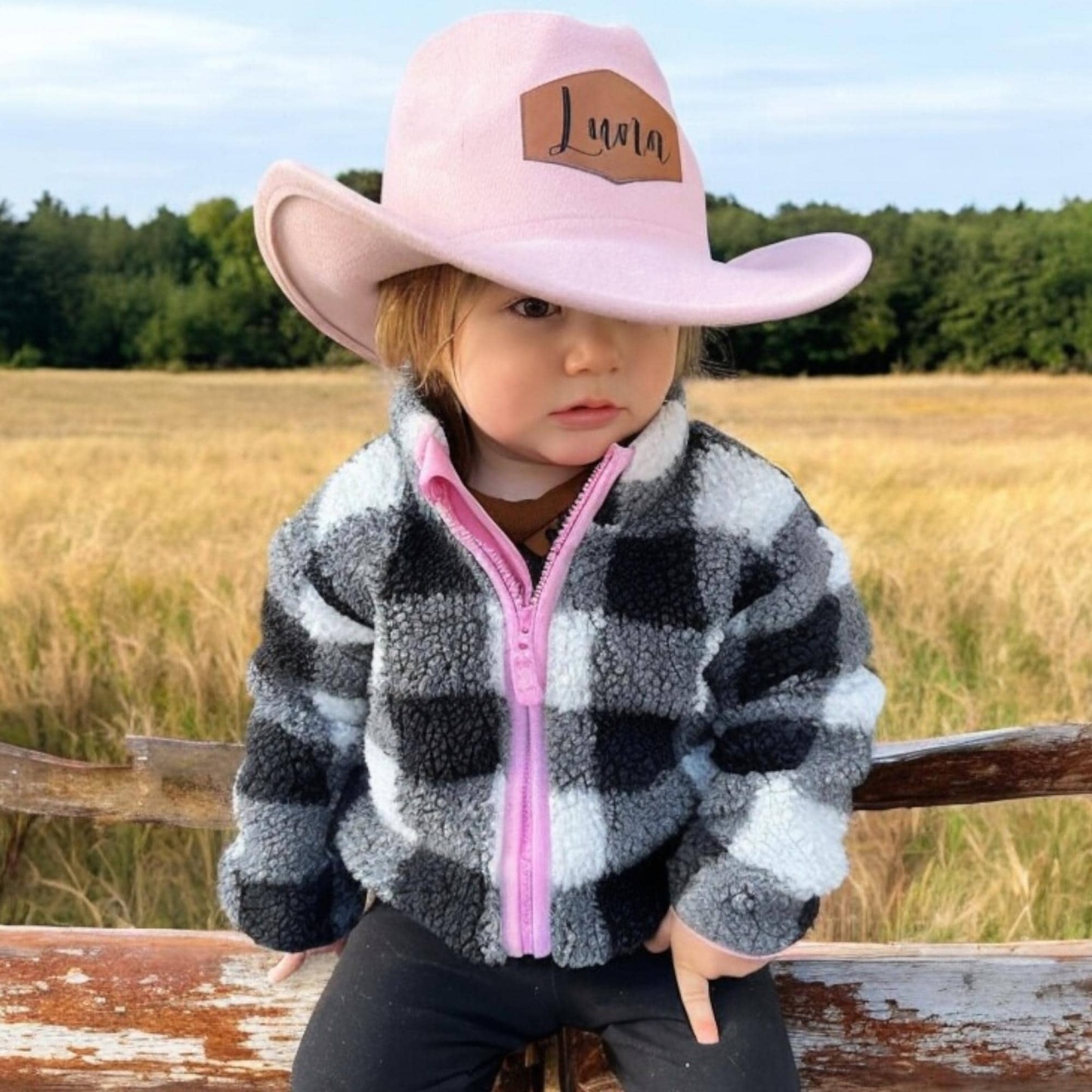 Personalized Leather Patch Cowboy Hat for Comfort & Unique | CWBeach91