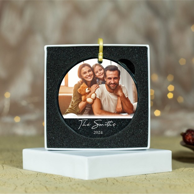 Personalized Glass Family Christmas Ornaments | CWGlass24