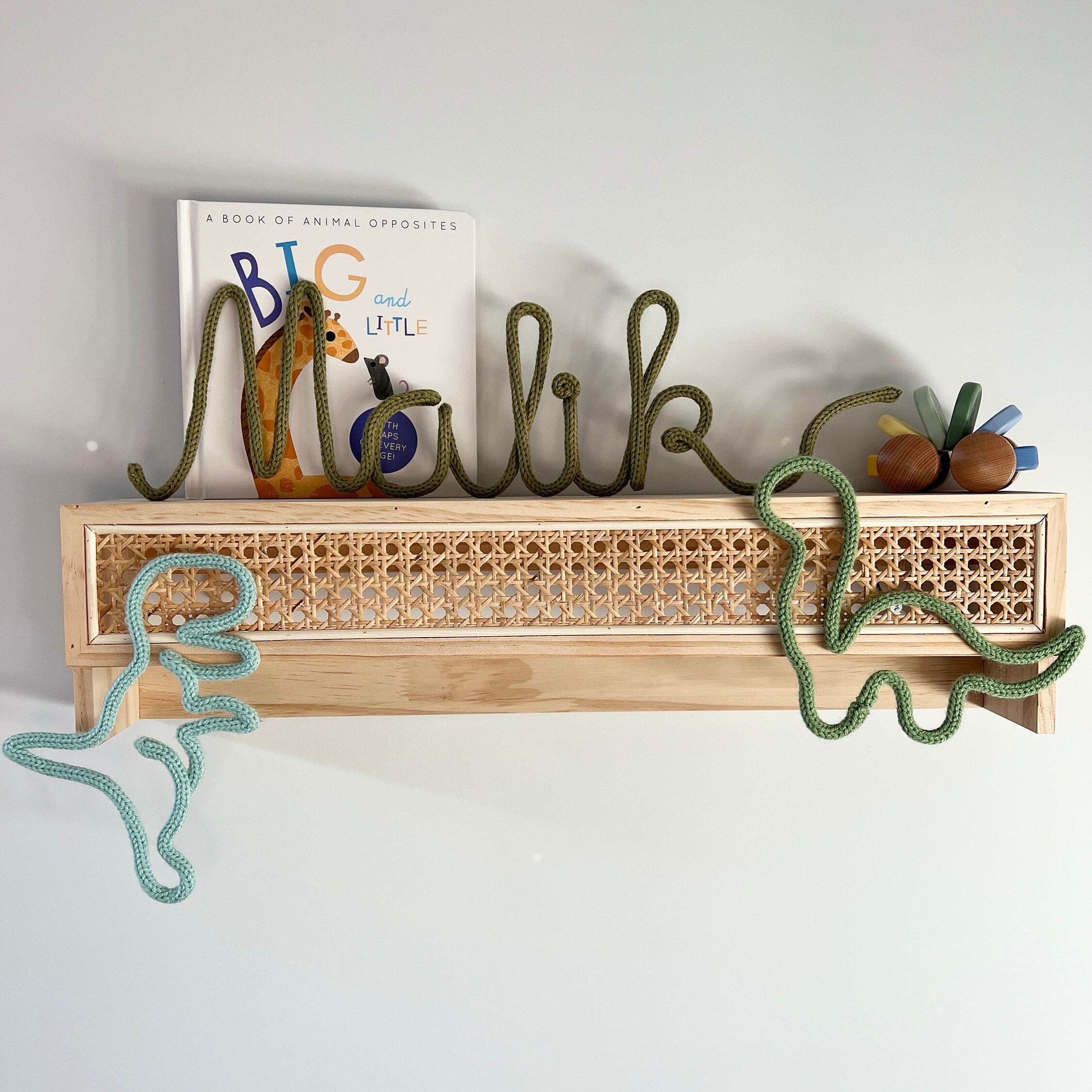 Personalized Knitted Wire Word or Name Sign | CWBaby41