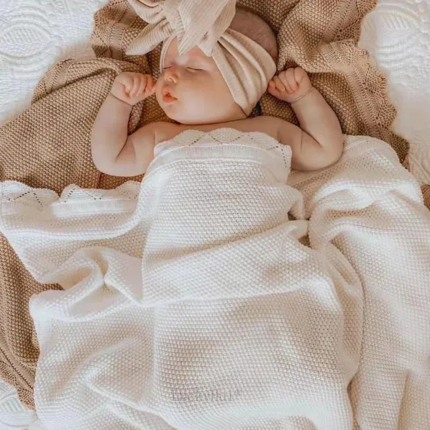 Personalized Embroidered Knit Baby Blanket for Unique Gift | CWBaby51