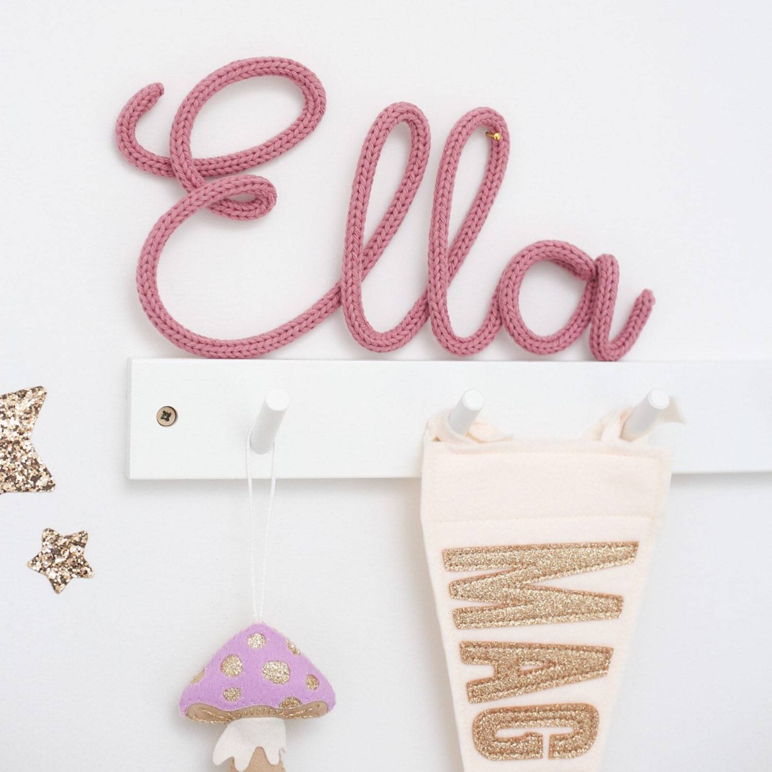 Personalized Knitted Wire Word or Name Sign | CWBaby41
