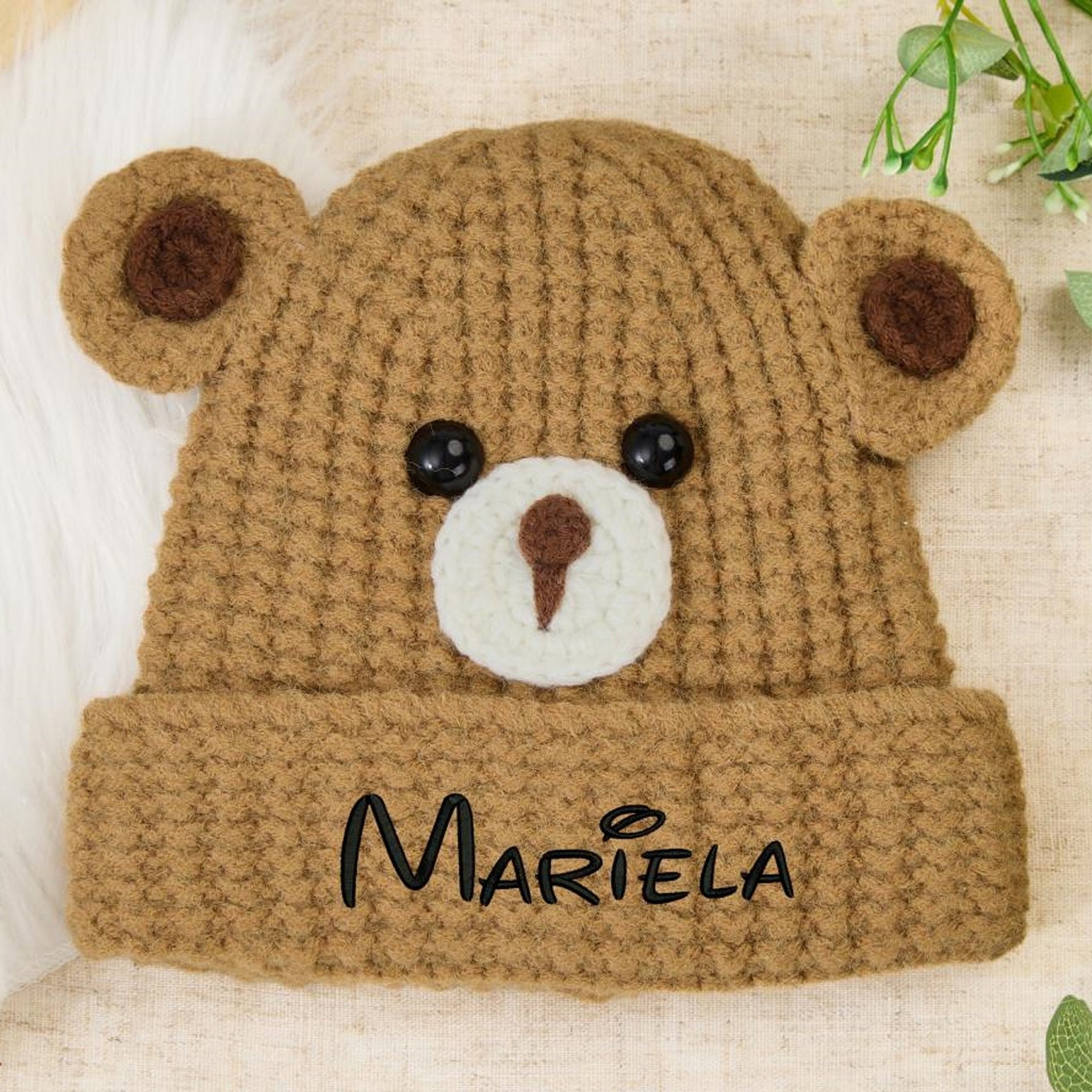 Personalized Embroidery Cute Bear Hat for Comfort & Unique | HSKid24