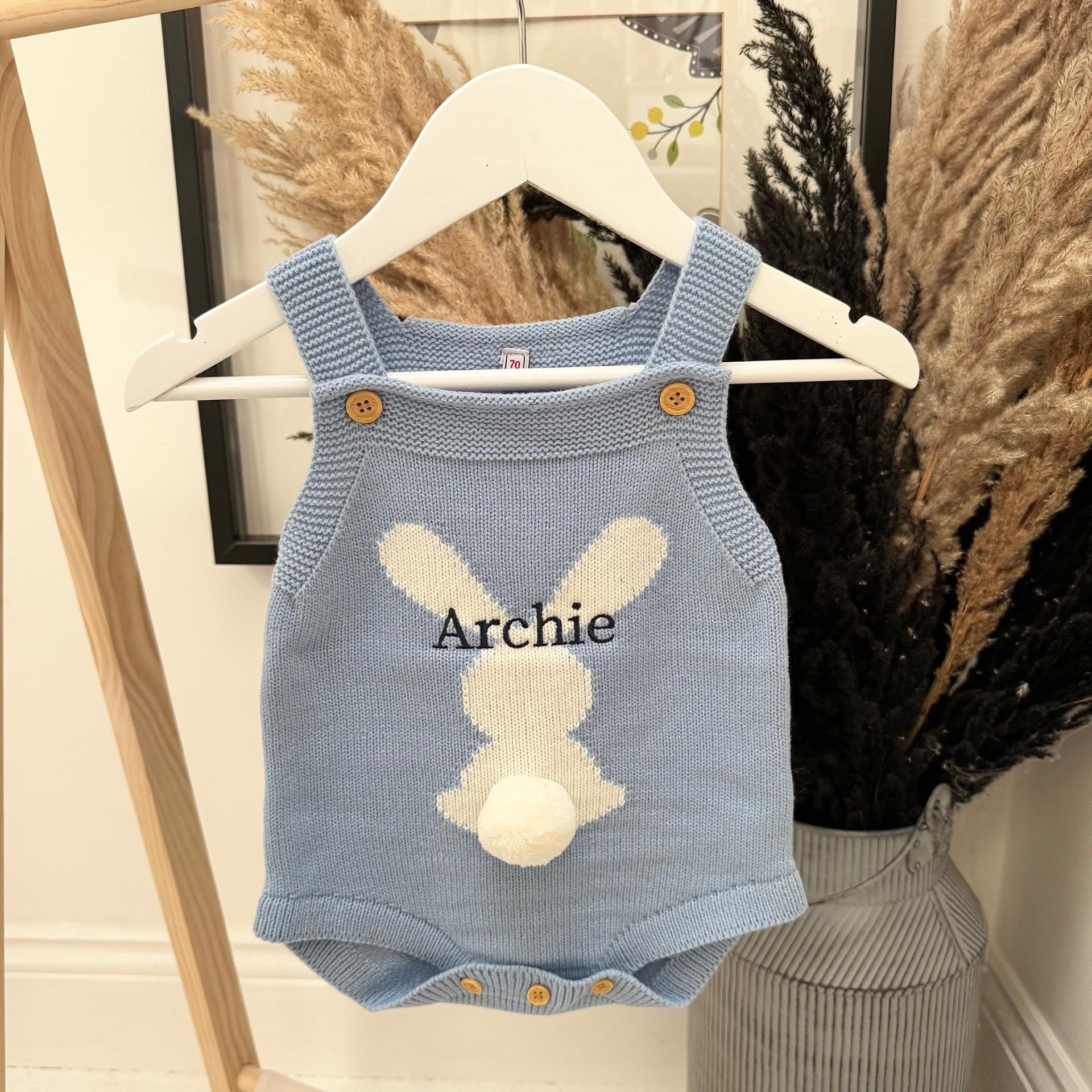 Personalized Baby Easter Cute Bunny Romper | CWBaby138