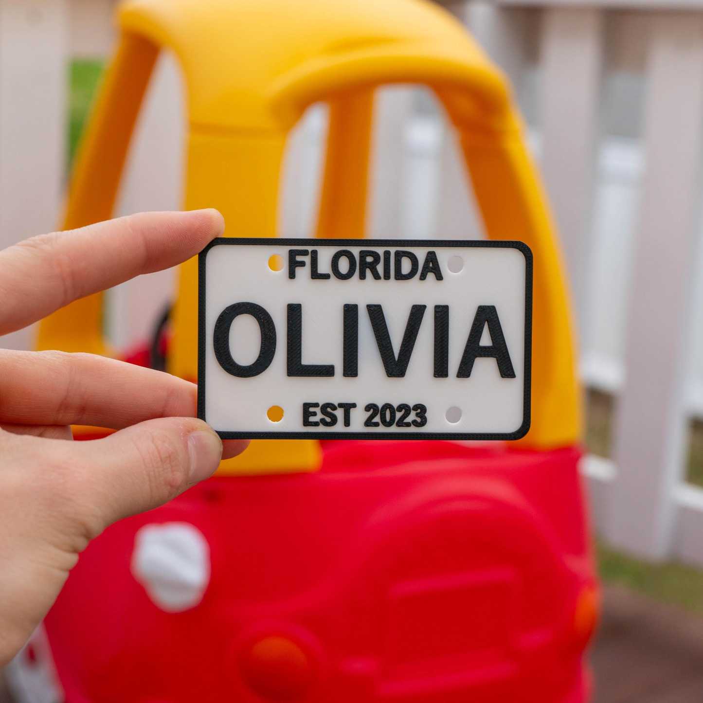 Personalized License Plate Tag for Cozy Coupe Wagon Stroller | CWGift26