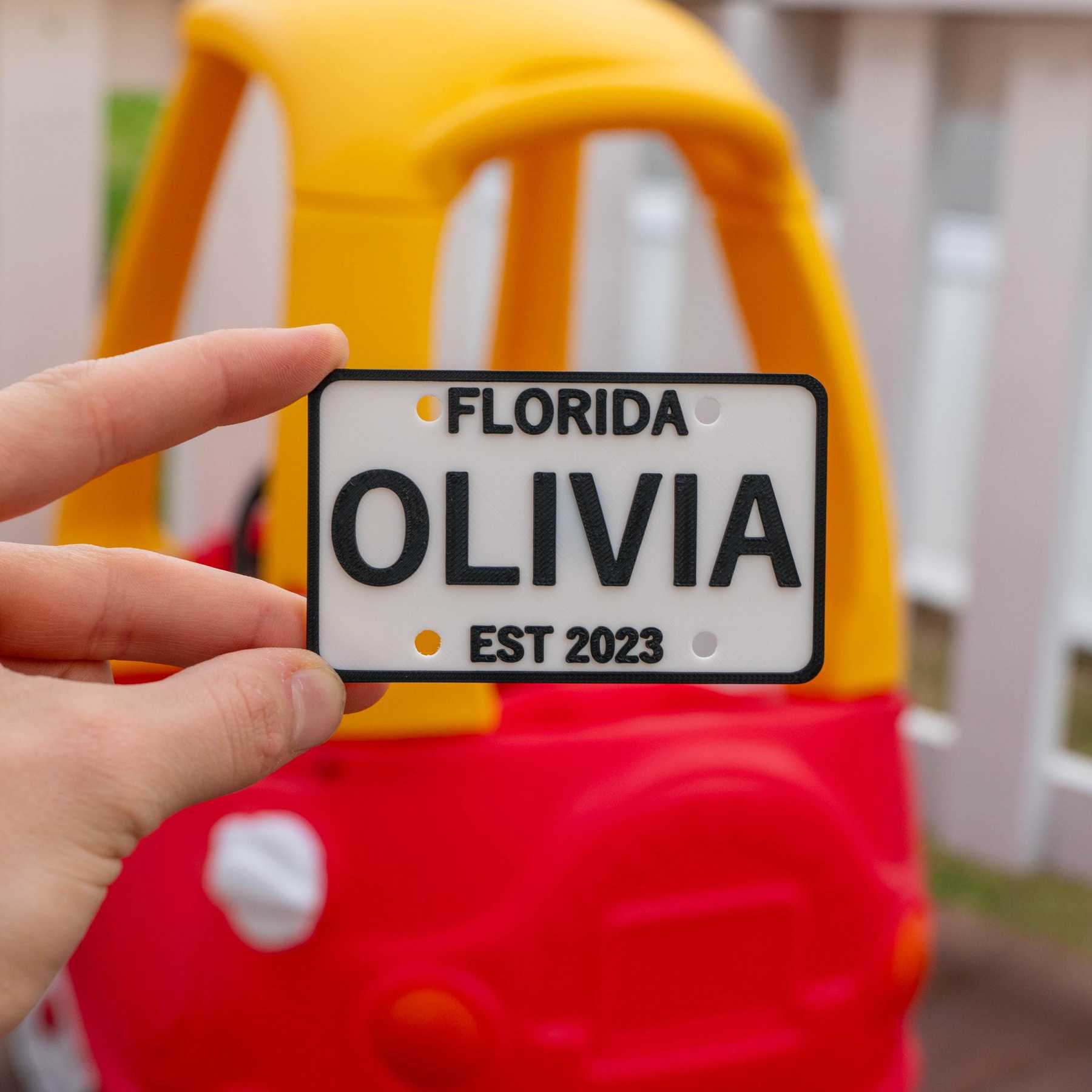 Personalized License Plate Tag for Cozy Coupe Wagon Stroller | CWGift26