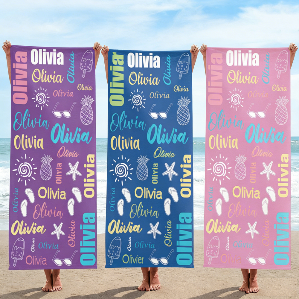 Personalized Lovely Kid Towel for Summer & Beach | CWTowel16