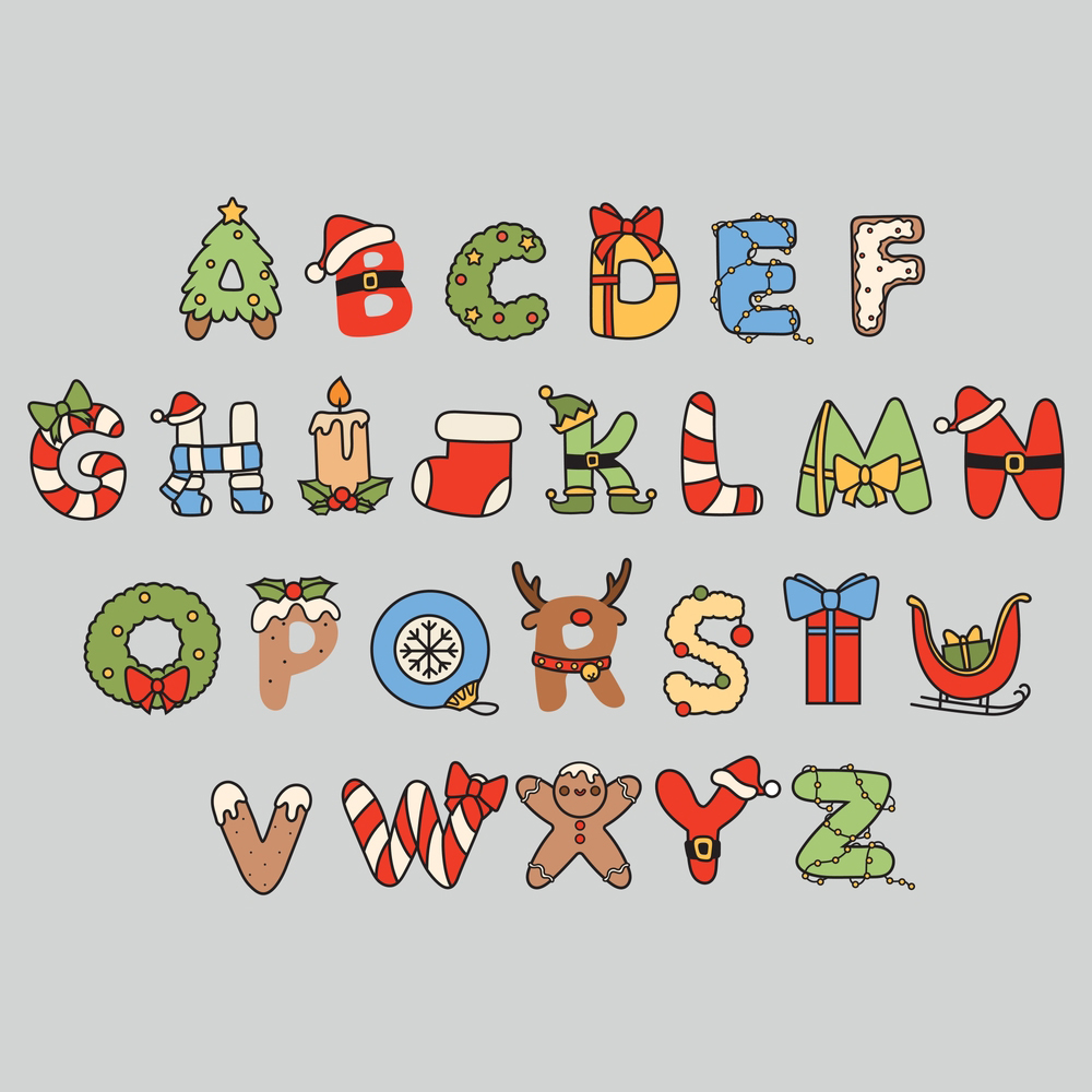 Personalized Christmas Cute Monogram Ornaments Decoration | MCGift3606