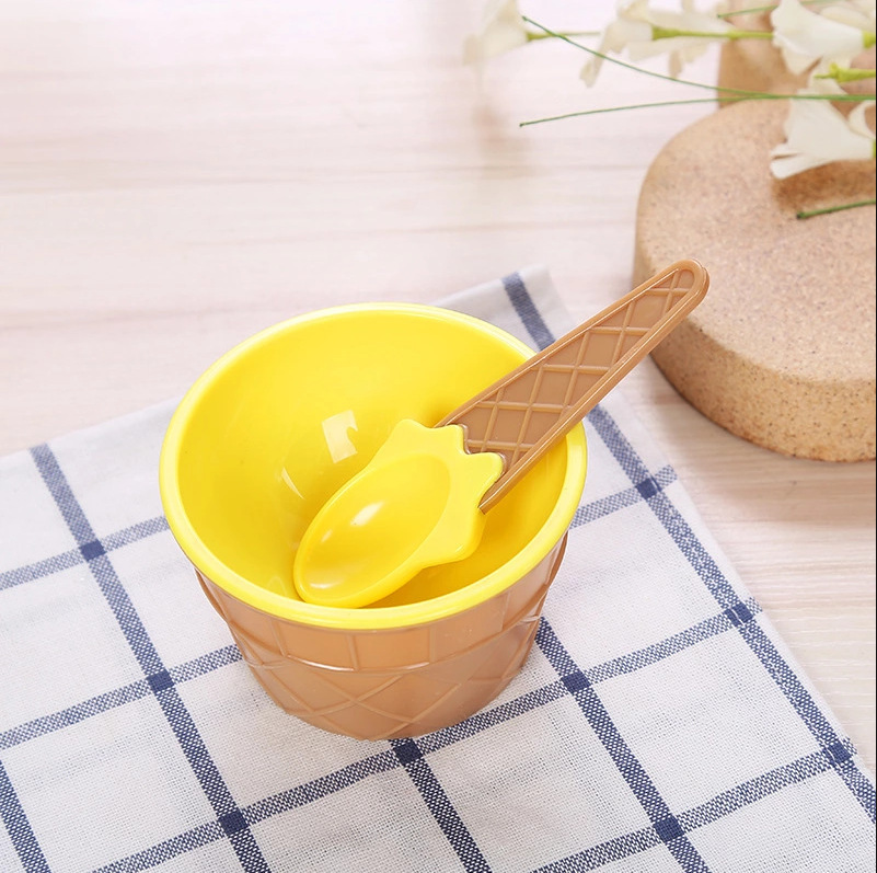 Personalized Kid Toy Reusable Ice Cream Bowl with Spoon | CWToy48