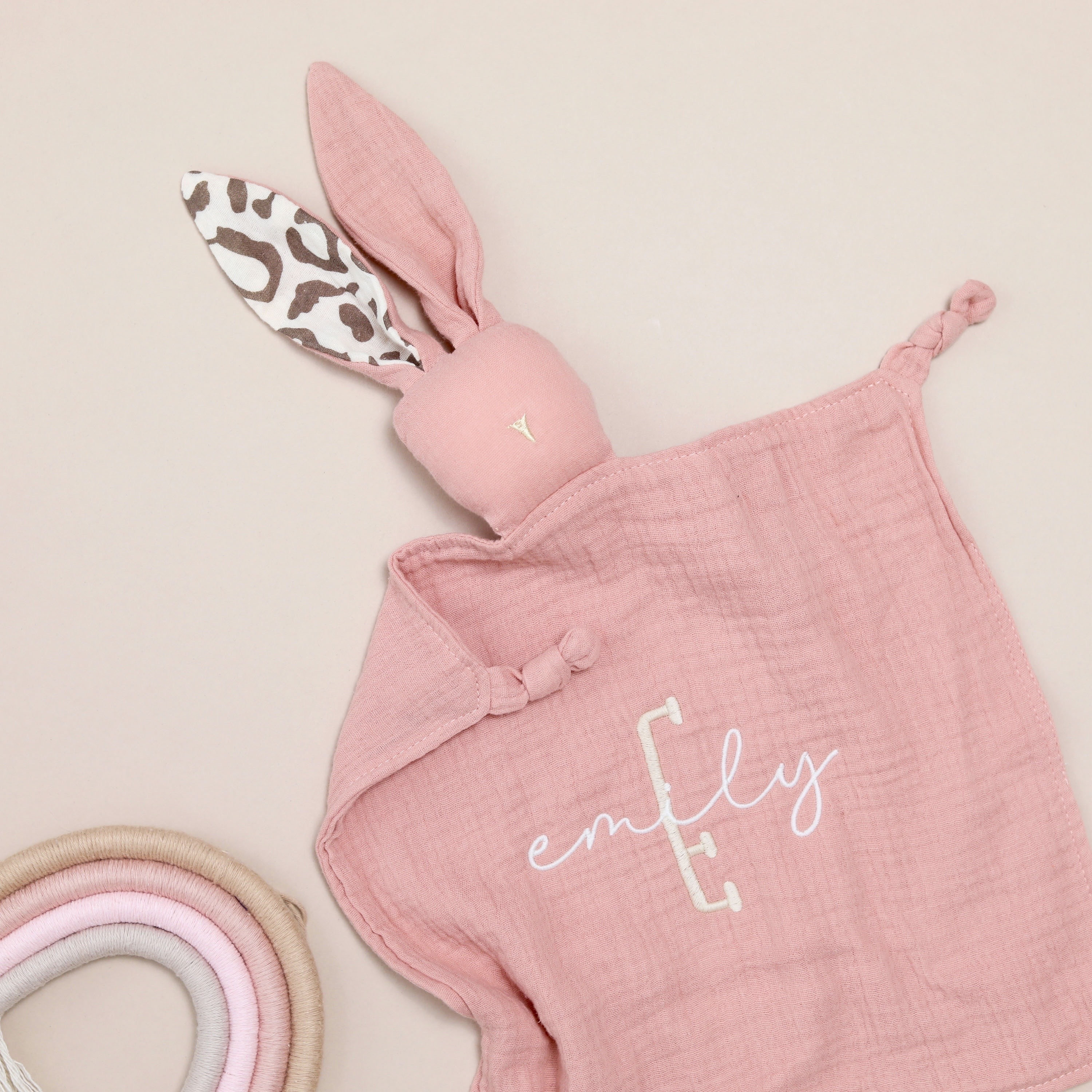 Personalized Baby Embroidery Comforter Sleep Toy | CWToy84