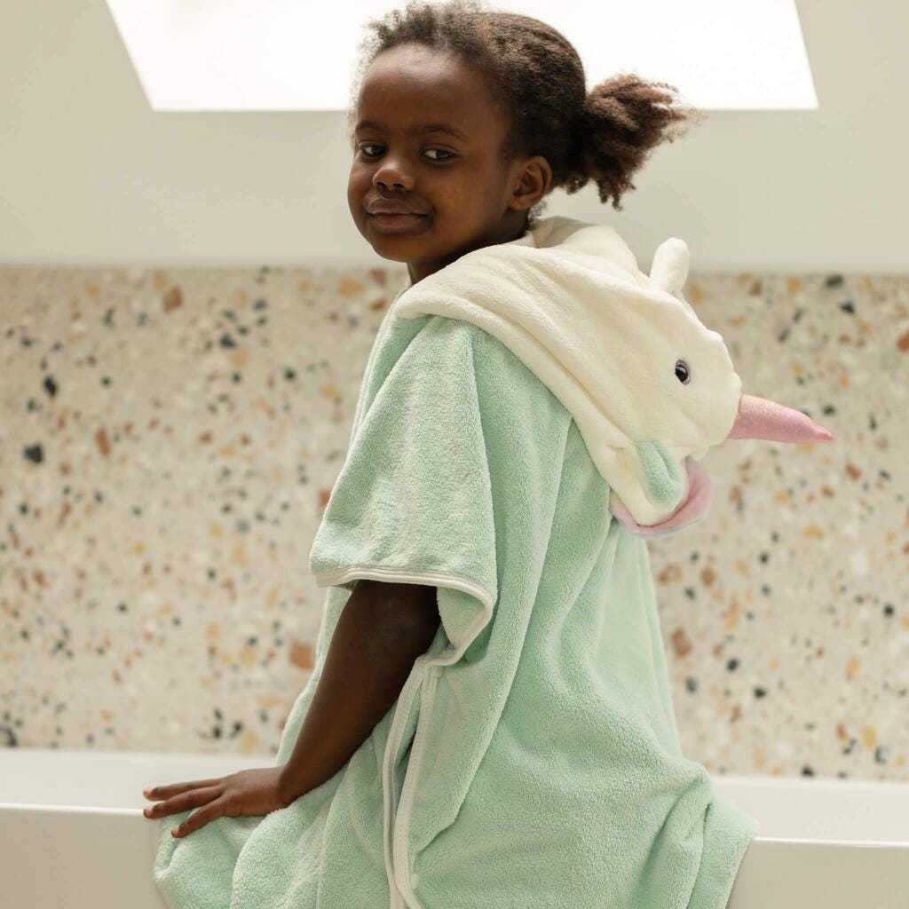 Personalized Embroidery Unicorn Hooded Baby Towel | CWBaby280