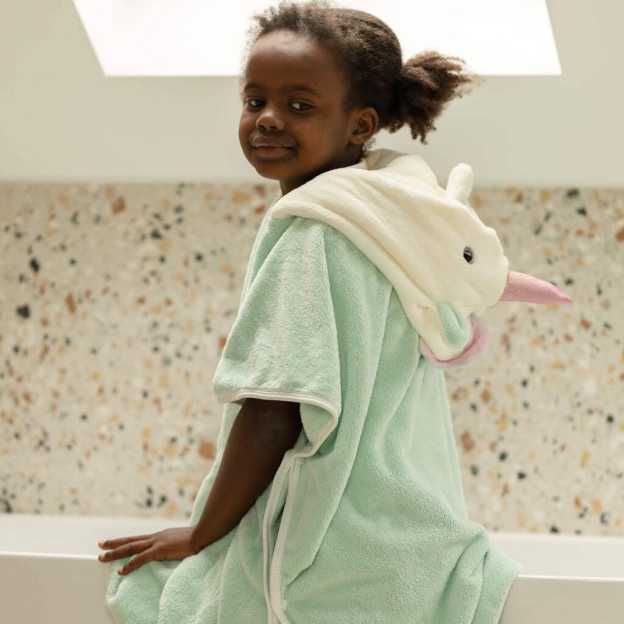Personalized Embroidery Unicorn Hooded Baby Towel | CWBaby280