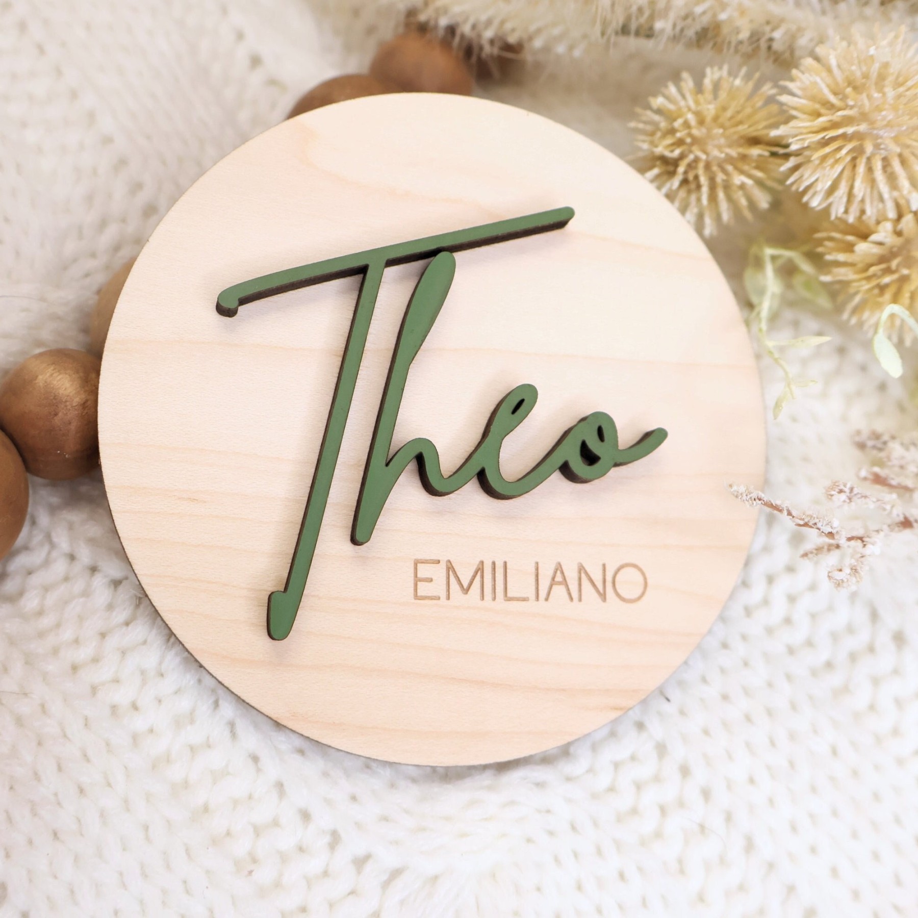 Personalized Wooden Newborn Baby Name Sign | CWBaby95