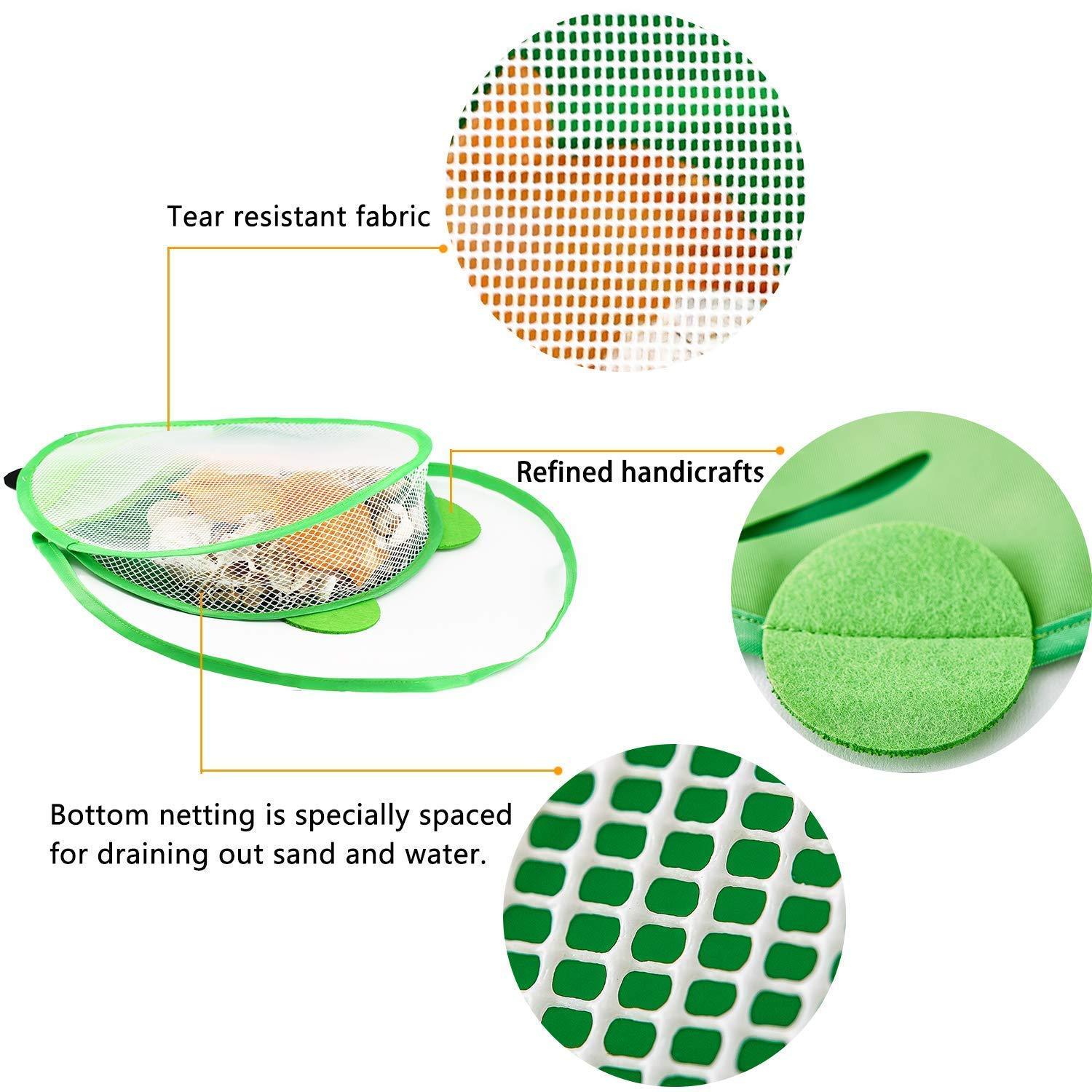 Personalized Ladybird Seashell Zipper Mesh Beach Bag | CWBeach98