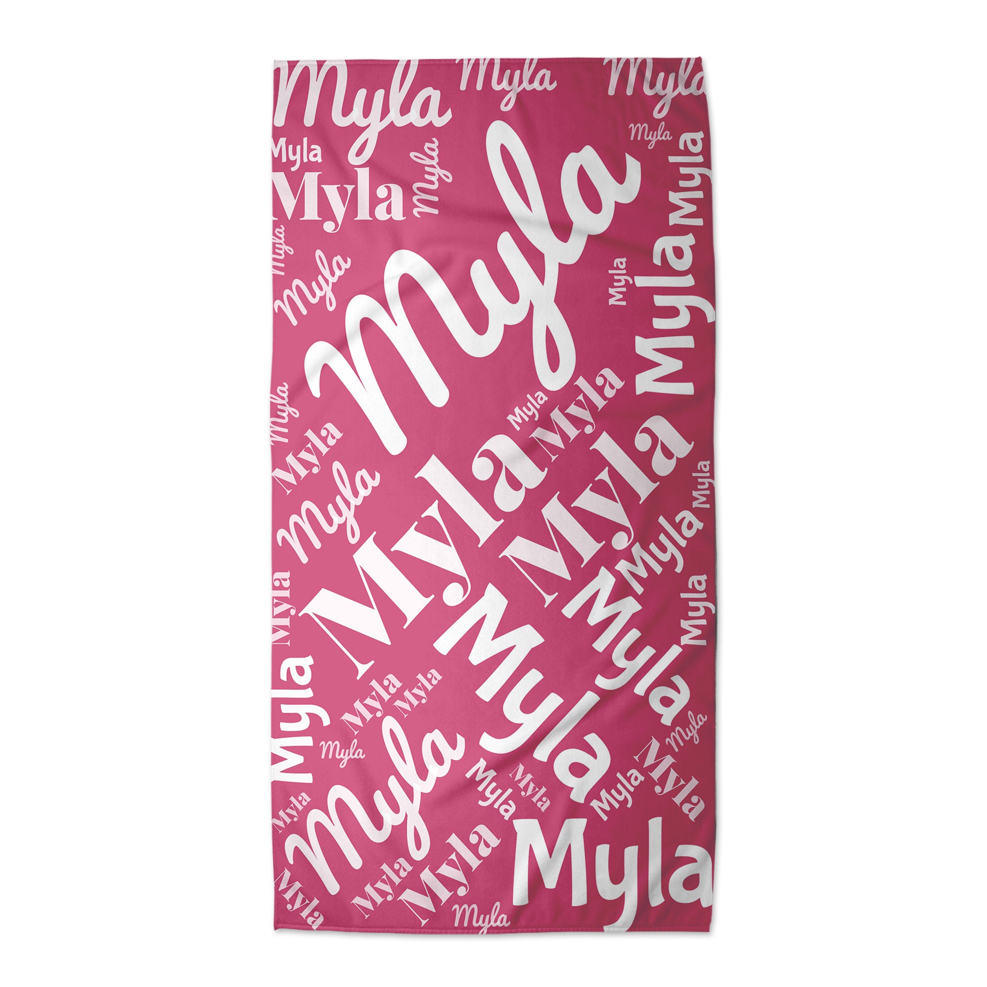 Personalized Lovely Checker Kid Towel for Summer & Beach | CWTowel114