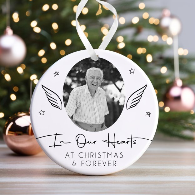 Personalized Memorial Christmas Bauble Ornament | MCGift225