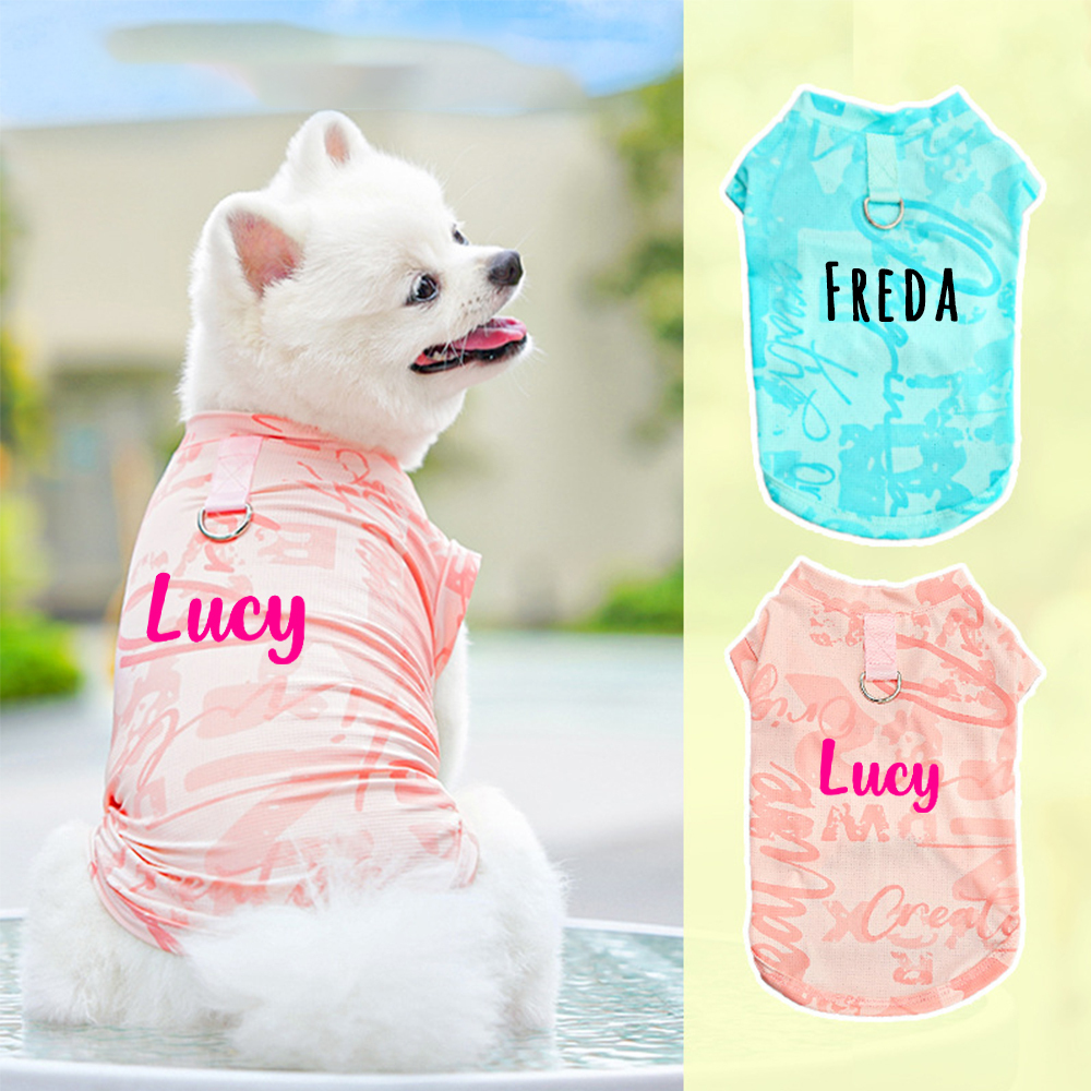 Personalized Breathable Pet Summer Cool Mesh Vest | BKPet192