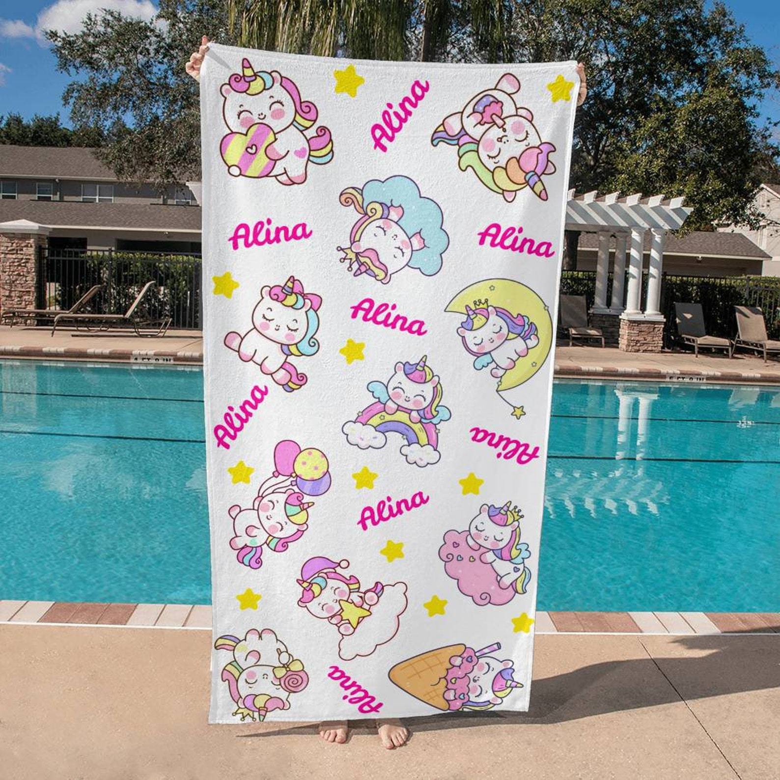 Personalized Lovely Kid Towel for Summer & Beach | CWTowel119
