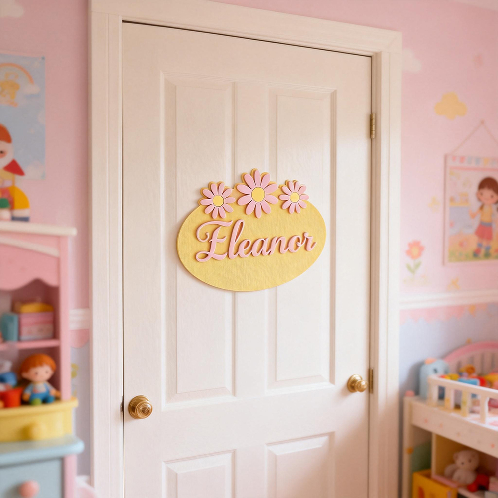 Personalized Kid's Bedroom Decoration Door Sign | CWBaby411