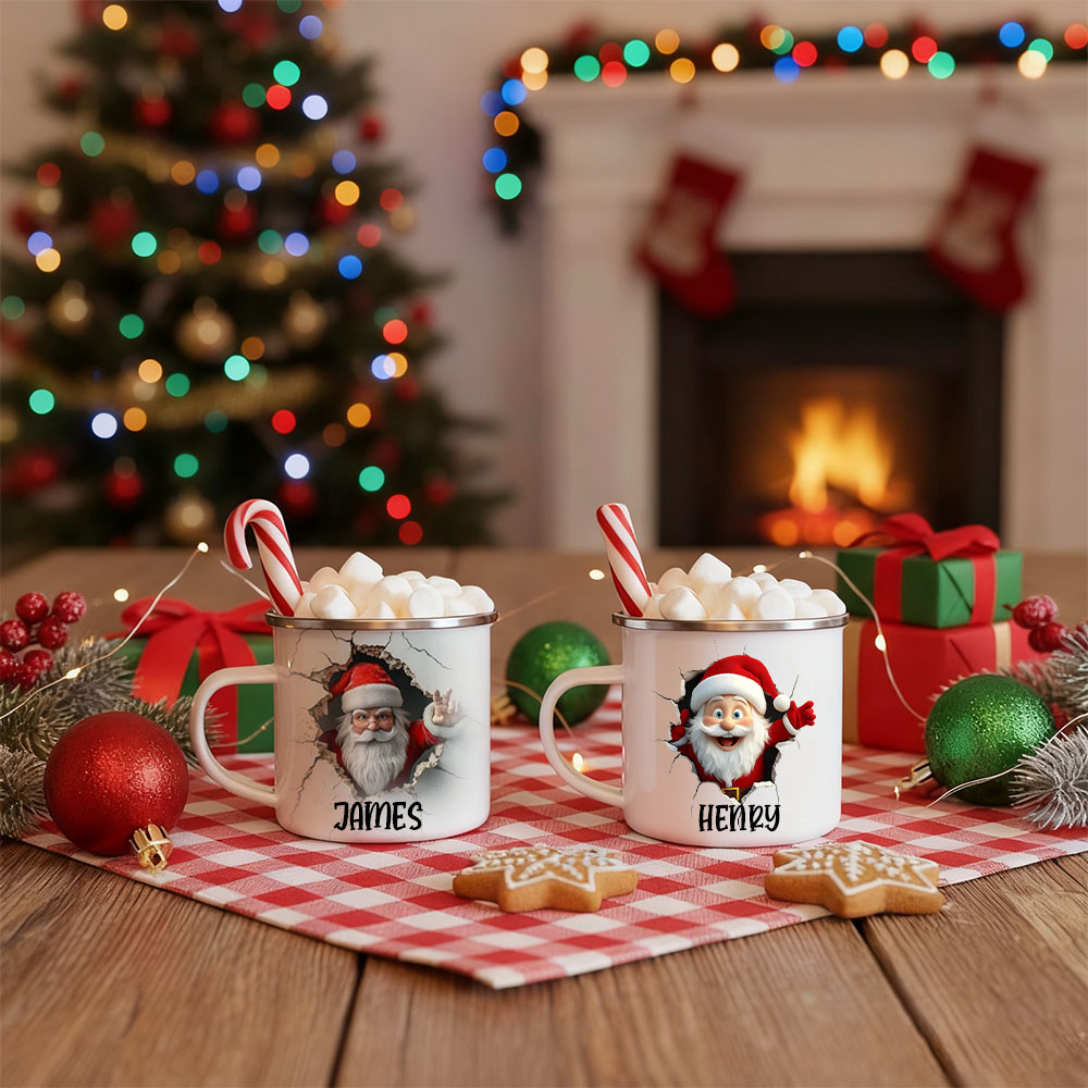 Personalised 12oz Christmas Santa Claus Mugs | MCGift209