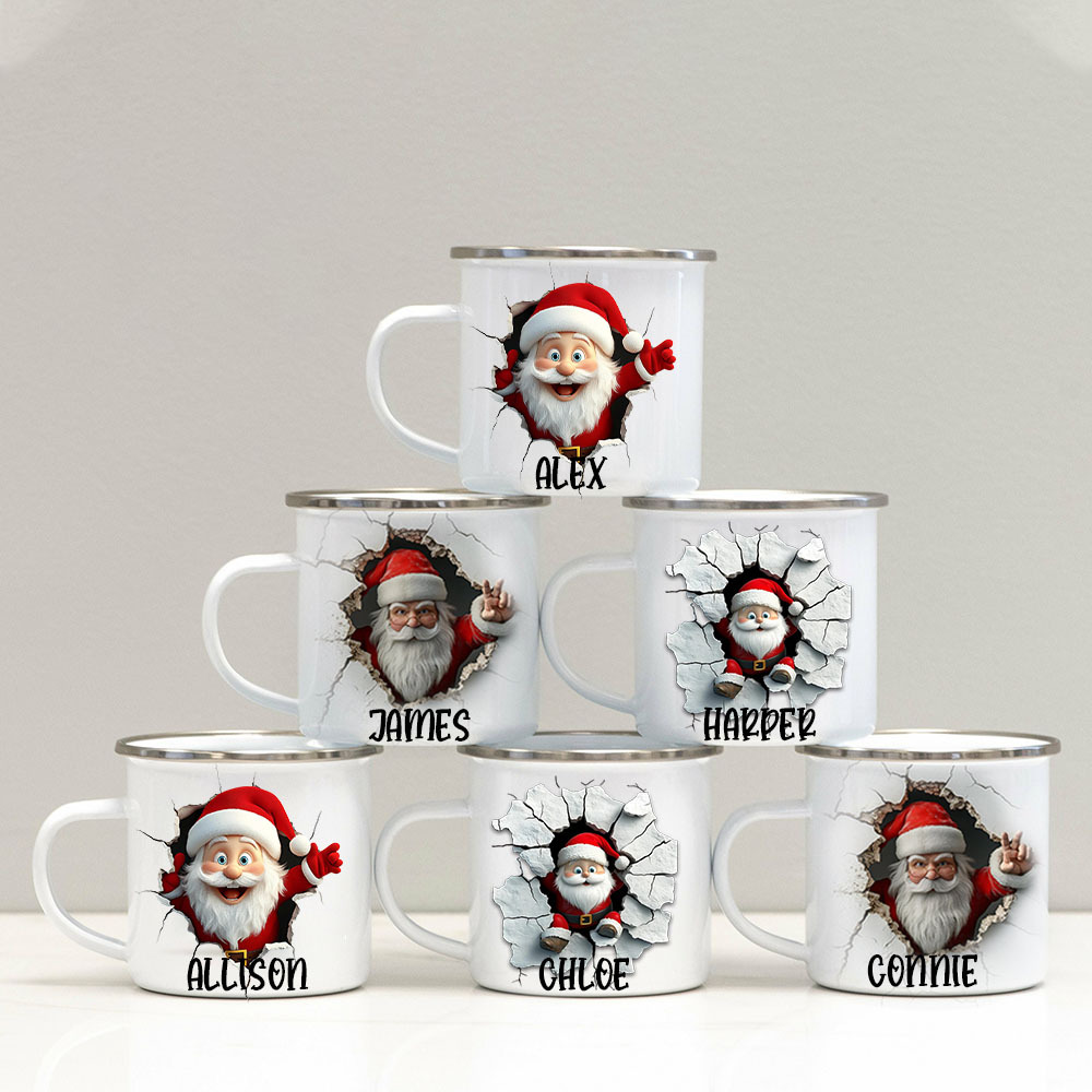 Personalised 12oz Christmas Santa Claus Mugs | MCGift209