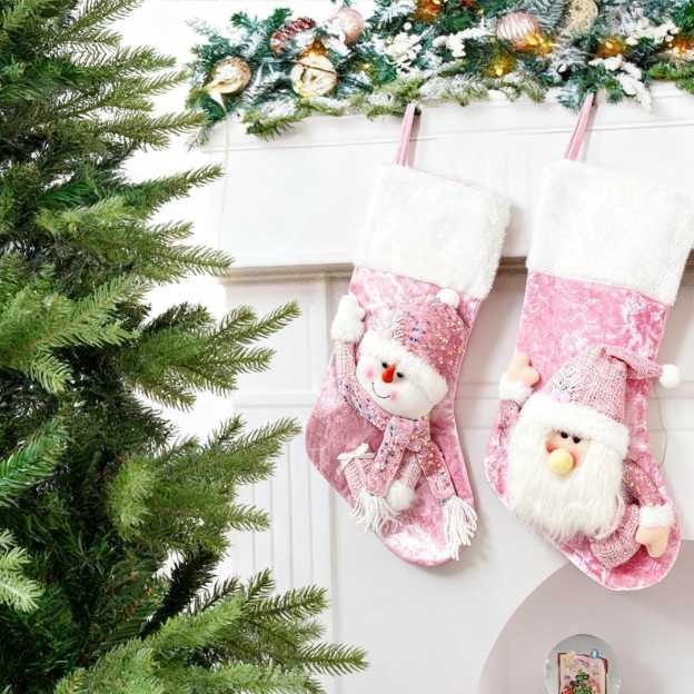 Personalized Embroidered Cute Pattern Christmas Stocking | MCGift208